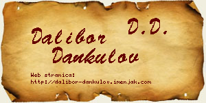 Dalibor Dankulov vizit kartica